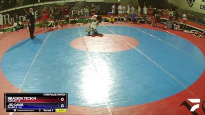 138 lbs Placement (16 Team) - Gracson Tecson, HAWAII 2 vs Jed Davis, Alaska 2