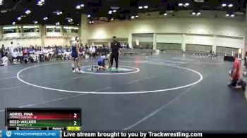 120 lbs Quarters & Wb (16 Team) - Adriel Pina, Cowboy Forever vs Reed Walker, West Forsyth