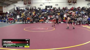 106 lbs Quarterfinal - Liam Davis, Lake Highland Prep vs Dom Munaretto, St. Charles East