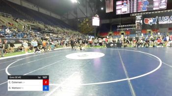 106 lbs Cons 32 #2 - Chevy Coleman, Louisiana vs Daylee Watson, Pennsylvania