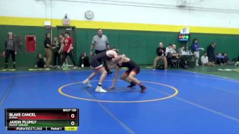 138 lbs Champ. Round 2 - Jaxon Plumly, Mount Vernon vs Blake Cancel, Elyria