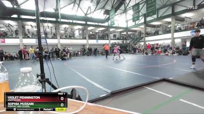 118-128 lbs Round 2 - Sophia Mussari, Pontiac High School vs Violet Pennington, Unattached