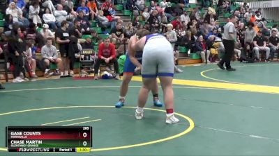 285 lbs Quarterfinal - Gage Counts, Marysville vs Chase Martin, Olentangy Orange