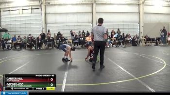 82 lbs Cons. Semi - Xavier Luna, Anchor Bay Wrestling Club vs Carter Hill, Team Donahoe