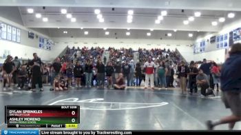 160 lbs Round 3 - Ashley Moreno, Rivera Middle School vs Dylan Sprinkles, Simi Valley Club