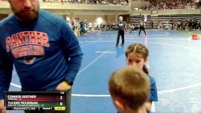 130 lbs Quarterfinals (8 Team) - Lachlan Robideau, STMA (St. Michael/Albertville) vs Ryker Lustfield, TMBWWG