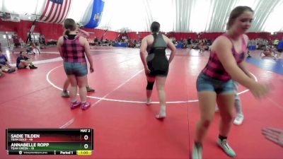 190 lbs Round 1 (6 Team) - Sophia Jones, Team Gold vs AISLAN LEETCH, Team Green