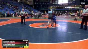 170 lbs Cons. Round 1 - Haley Arechiga, Maywood (Proviso East) vs Summer Nichols, Toledo (Cumberland)