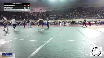 150 lbs Consi Of 64 #2 - Parker Young, Blanchard High School vs Gage Speed, Owasso