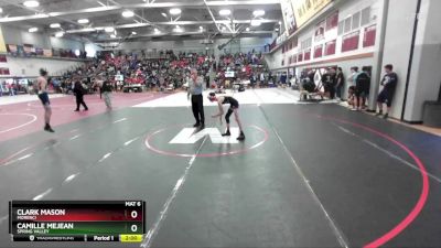 106 lbs Champ. Round 1 - Clark Mason, Morenci vs Camille Mejean, Spring Valley