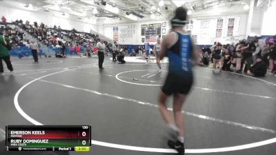 130 lbs Quarterfinal - EMERSON KEELS, Mayfair vs Ruby Dominguez, Mira Costa