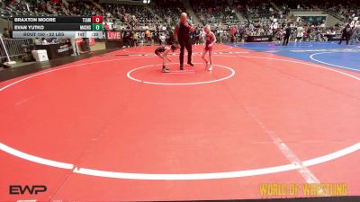 52 lbs Consi Of 4 - Braxton Moore, Team Zapas vs Evan Yutko, Mat Assassins