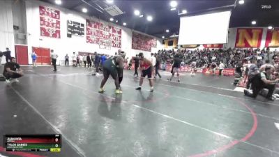 285 lbs Champ. Round 1 - Tyler Gaines, Long Beach Poly vs Juan Ixta, Artesia