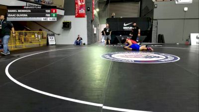 All Cadet Boys Freestyle Upper - 175 lbs Champ. Round 1 - Daniel Mendoza, Yuba City High School Wrestling vs Isaac Olivera, Pioneer Valley High School Wrestling