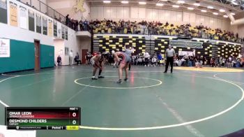 132 lbs Quarterfinal - Omar Leon, SPRINGFIELD(Akron) vs Desmond Childers, COPLEY