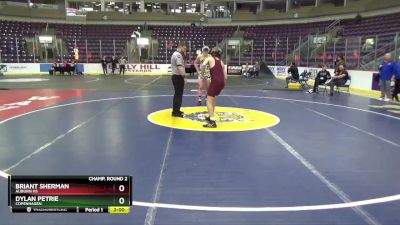 138 lbs Champ. Round 2 - Dylan Petrie, Copenhagen vs Briant Sherman, Auburn HS