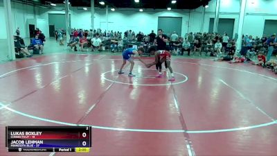 110 lbs Quarters & 1st Wb (16 Team) - Lukas Boxley, Connecticut vs Jacob Lehman, Minnesota Blue