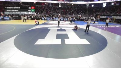 I-118 lbs Champ. Round 2 - Brady Maneri, Auburn vs Brody DiCaprio, Christian Brothers Academy