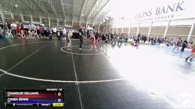 53 lbs Semifinal - Chandler Williams, UT vs Cohen Senne, MT