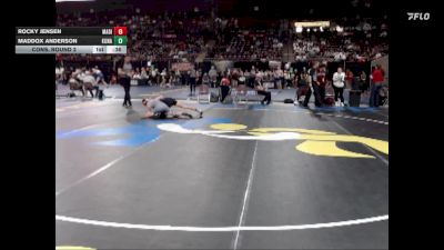 6A 106 lbs Cons. Round 2 - Rocky Jensen, Madison vs Maddox Anderson, Kuna