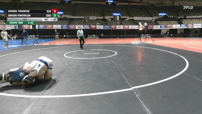 190 lbs Placement (16 Team) - Daniel Francis, St. Augustine Prep vs Deken Knowles, Corner Canyon