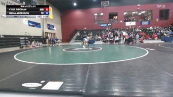 117 lbs Quarterfinal - Kylie Brigman, Randolph vs Jenna Anderson, Presbyterian