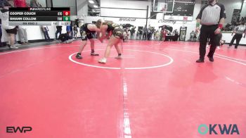 130 lbs Rr Rnd 3 - Cooper Couch, Grove Takedown Club vs Shiann Collom, Tiger Trained Wrestling