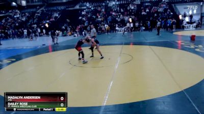 104-113 lbs Cons. Round 2 - Madalyn Andersen, 2TG vs Dailey Rose, St. Francis Wrestling Club