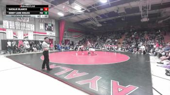 155 lbs 1st Place Match - Natalie Blanco, Chino vs Emmy-Jane Bragg, Poway