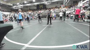70 lbs Consolation - Carson Beams, Mustang Bronco Wrestling Club vs Kevin Gingrich, Division Bell Wrestling