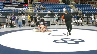 144 lbs Cons. Rd Of 32 - Caeleb Hutchinson, Kansas vs Drew Anderson, Iowa