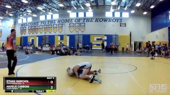 120 lbs Quarters & Wb (16 Team) - Ethan Warchol, Team Barracuda vs Mateus Carboni, Team Kombat