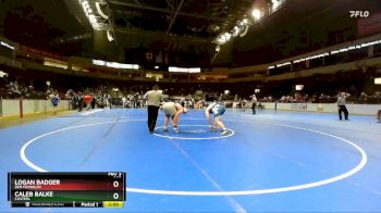 285 lbs Champ. Round 1 - Caleb Balke, Casteel vs LOGAN BADGER, Ben Franklin