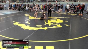 102 lbs Semifinal - Mason Ekle, Mid Valley Wrestling Club vs Aryeh Pico, Pioneer Grappling Academy