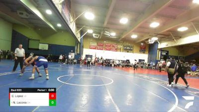 215 lbs Cons. Round 5 - Nelson Lacona, Dana Hills vs Chris Lopez, La Quinta