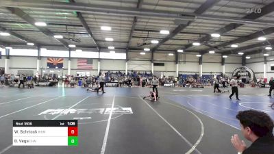 73 lbs Quarterfinal - William Schriock, Bismarck Gorilla Wrestling vs Brandon Vega, Chain Gang