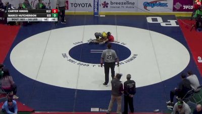 140 lbs Consi Of 4 - Carter Kindig, West Perry vs Marco Hutcherson, Kiski Area