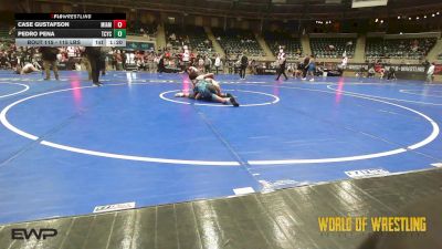 115 lbs 2nd Place - Case Gustafson, Miami Wrestling Club vs Pedro Pena, Tuscon Cyclones