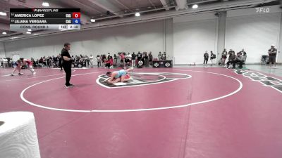 Senior Women Freestyle FS - 76 lbs Cons. Round 3 - America Lopez, California vs Liliana Vergara, California