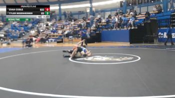 141 lbs Quarterfinal - Evan Coble, Neosho County Community College vs Tyler Misenheimer, Northeast Oklahoma