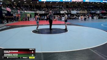 119 lbs Quarterfinal - Dominick Votta, Eagle River High School vs Ryan Buchanan, Soldotna