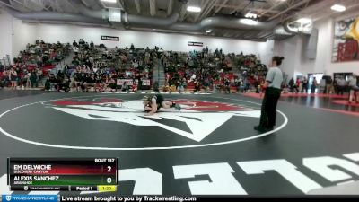 115JV Quarterfinal - Alexis Sanchez, Arapahoe vs Em Delwiche, Discovery Canyon