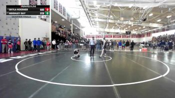 114 lbs Quarterfinal - Skyla Koerner, North Andover vs Keighley Guy, Springfield Central (W)