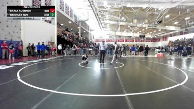 114 lbs Quarterfinal - Skyla Koerner, North Andover vs Keighley Guy, Springfield Central (W)
