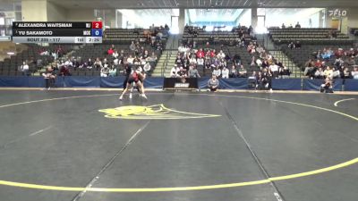 117 lbs 1st Place Match - Yu Sakamoto, McKendree University vs Alexandra Waitsman, William Jewell College