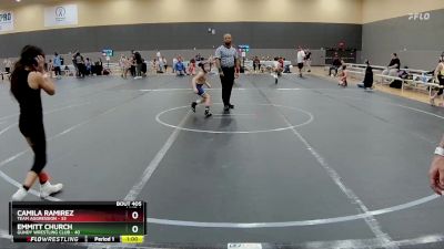 56 lbs Quarterfinal - Camila Ramirez, Team Aggression vs Emmitt Church, Gundy Wrestling Club