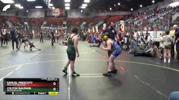 112 lbs Cons. Round 2 - Colton Baldwin, Williamston WC vs Samuel Prescott, Imlay City Youth WC