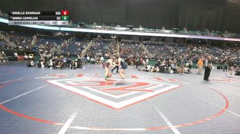 5A - 185 lbs 3rd Place Match - Emma Lewellin, Enka High School vs Brielle Bowman, Dixon