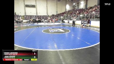 108 lbs Quarterfinal - Evan Lisowski, Penns Valley Area Hs vs Josh Knapp, Horseheads Sr HS