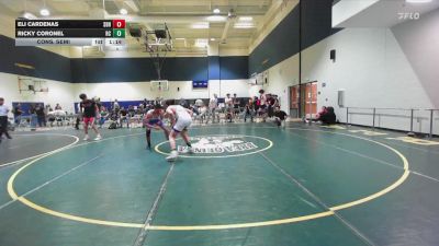 128 lbs Cons. Semi - Ricky Coronel, Rancho Cucamonga vs Eli Cardenas, A.B. Miller High School